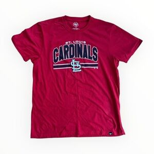 47 Brand St. Louis Cardinals Classic Logo Red T-shirt Size Large Baseball